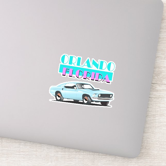 Orlando Florida 80s poster (Detail)