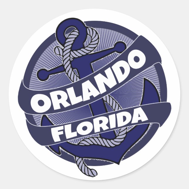 Orlando Florida anchor stickers (Front)