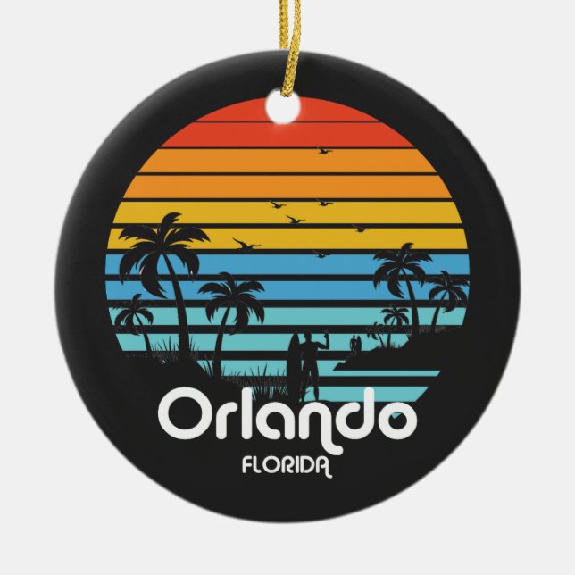 Orlando,Florida Ceramic Ornament (Front)