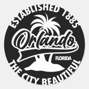 Orlando,Florida Classic Round Sticker
