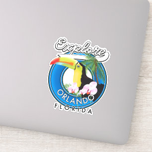 Orlando Florida Explore retro logo.