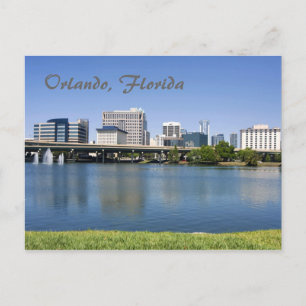 Orlando, Florida from across Lake Lucerne Postcard