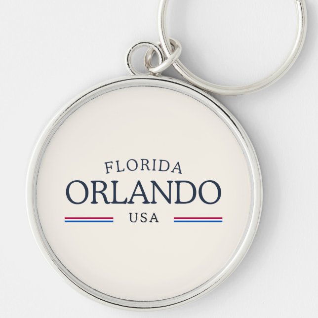 Orlando Florida Heritage – Classic Cream Keychain (Front)