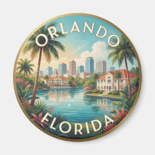 Orlando Florida Lake City Travel Magnet