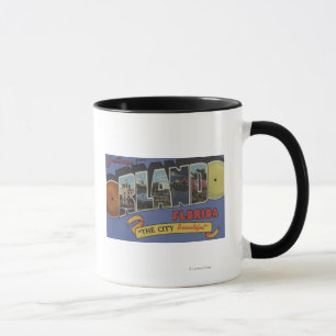 Orlando, Florida - Large Letter Scenes Mug