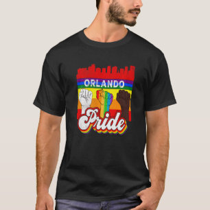 Orlando Florida Pride Rainbow Gay Pride Flag  Lgbt T-Shirt