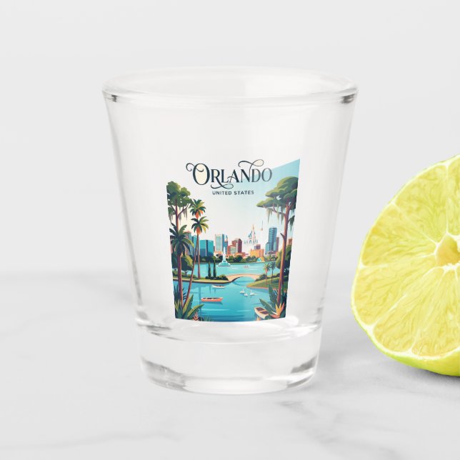 Orlando Florida Shot Glass (Front)