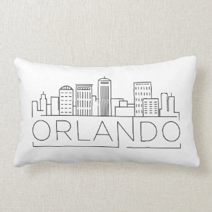 Orlando, Florida Skyline Lumbar Pillow
