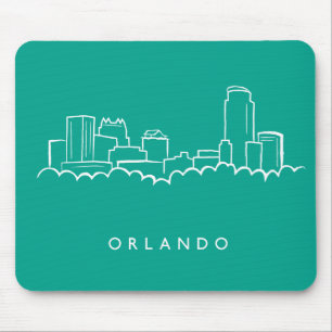 Orlando Florida Skyline Mouse Pad