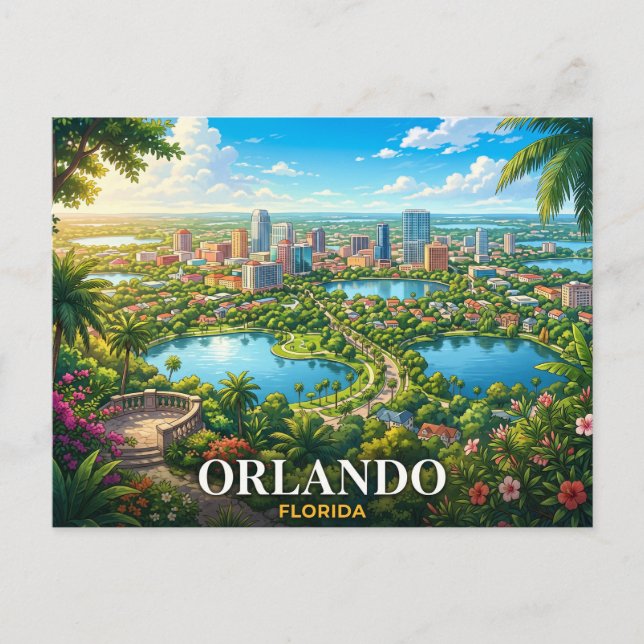 Orlando Florida Travel Postcard (Front)
