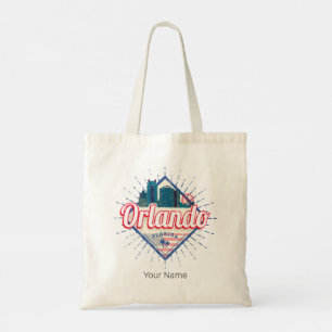 Orlando Florida United States Skyline Vintage USA Tote Bag