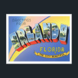 Orlando, Florida Vintage Big Letters Postcard<br><div class="desc">Orlando,  Florida Vintage Big Letters Postcard</div>