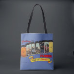 Orlando Florida Vintage Retro Design  Tote Bag<br><div class="desc">A vintage,  retro postcard for Orlando,  Florida - colourful,  bright and now repurposed on a shoulder tote bag.</div>