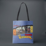 Orlando Florida Vintage Retro Design Tote Bag<br><div class="desc">A vintage, retro postcard for Orlando, Florida - colourful, bright and now repurposed on a shoulder tote bag.</div>