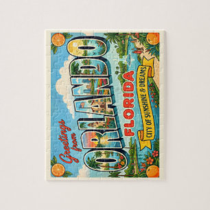 Orlando Florida Vintage Travel Jigsaw Puzzle