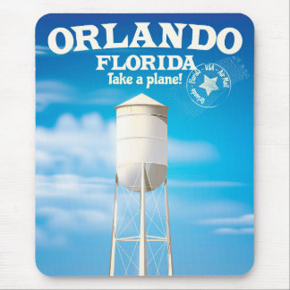 Orlando, Florida Water Tower travel print. Mouse Pad