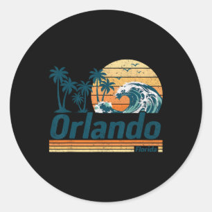 Orlando Group Matching Family Vacation Summer Classic Round Sticker