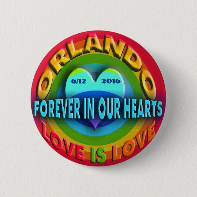 Orlando Memorial 2 Inch Round Button (Front)