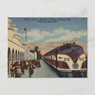 Orlando Railway Station Postcard