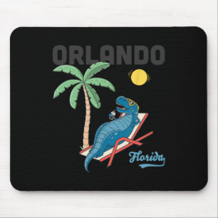 Orlando Shirts Kids Florida Dinosaur T-rex Family  Mouse Pad