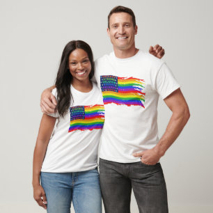 ORLANDO STRONG DISTRESSED FLAG WAVE T-Shirt