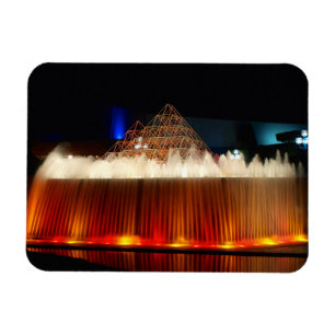 Orlando Theme Park Illuminated Fountain Magnet