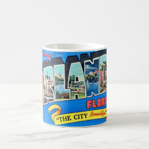 Orlando Vintage Greeting Postcard Mug