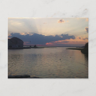 Orltey Beach bayfront Postcard