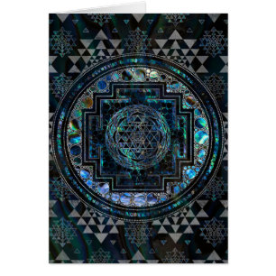 Ormeau Shell de Sri Yantra/Sri Chakra et argent