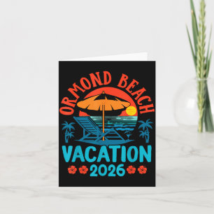 Ormond Beach Florida 2026 Family Vacation Beach Su Card
