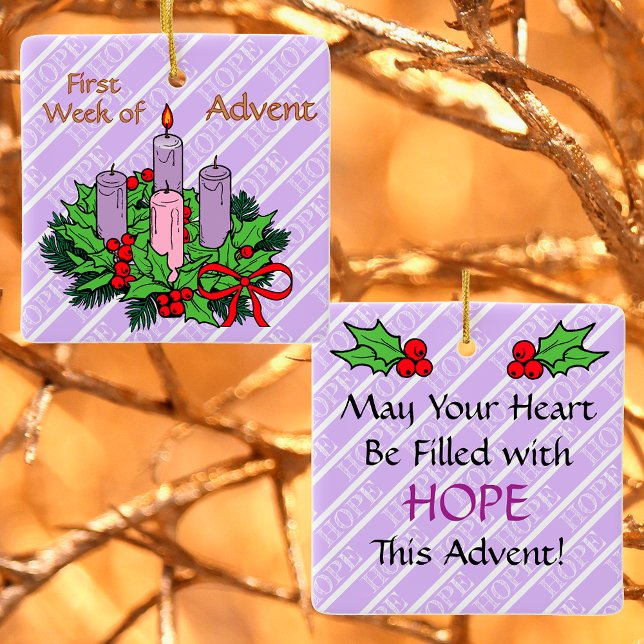 Ornament #1 of 4: 1st Week of Advent (HOPE) (Creator Uploaded)