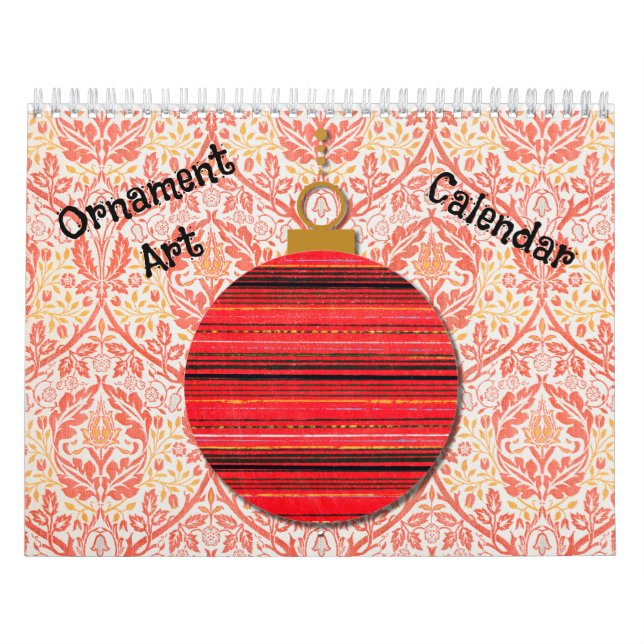 Ornament Art Christmas Year Around Calendar (Cover)