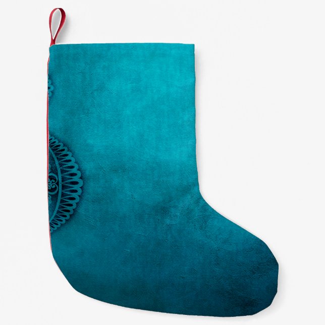 Ornament background image template small christmas stocking (Front)