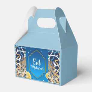 Ornament blue Eid  Favor Box