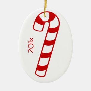 Ornament - Candy Cane with Name and Year