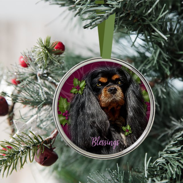 Ornament Cavalier Spaniel Black and Tan Spaniel (Creator Uploaded)