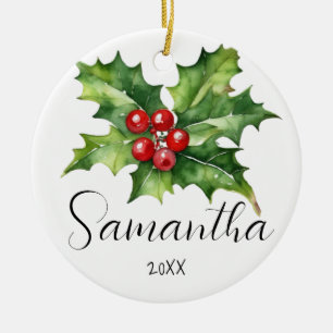 Ornament Christmas Personalized Name and Note