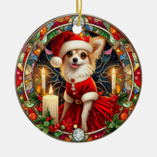 Ornament Christmas Santa Chihuahua