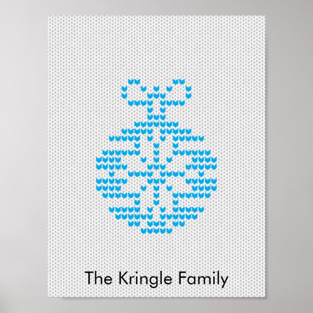 Ornament Christmas Sweater Poster (Front)