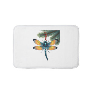 Ornament Dragonfly Bath Mat