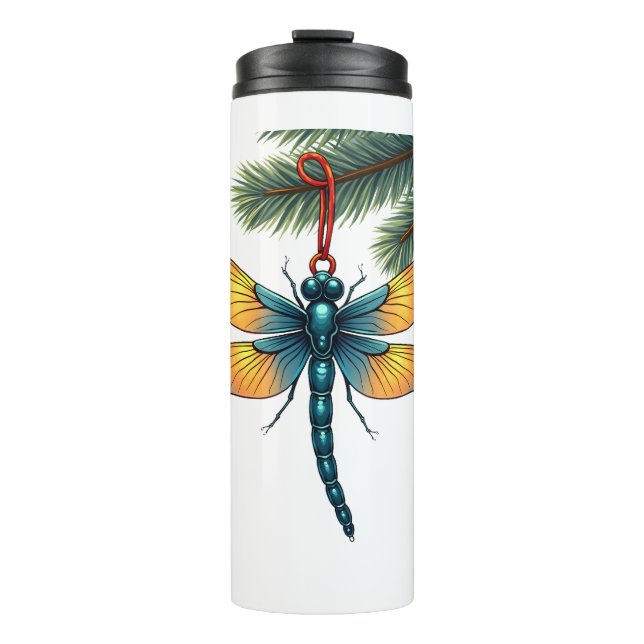 Ornament Dragonfly Thermal Tumbler (Front)