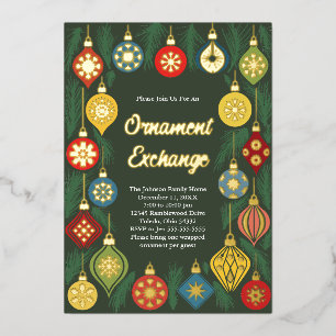 Ornament Exchange Christmas Party Retro Holiday