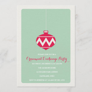Ornament Exchange Holiday Party Invitation