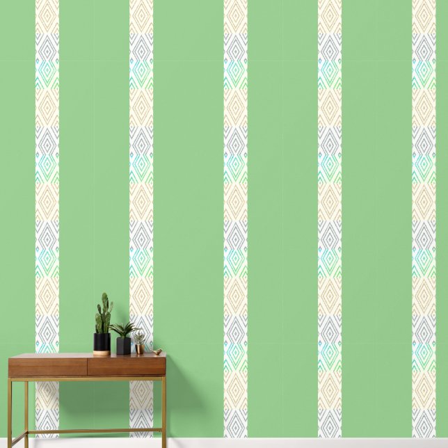 Ornament golden pattern  wallpaper (Hallway)