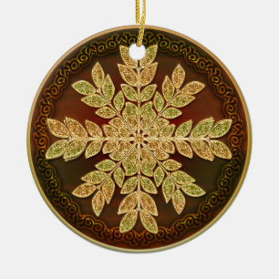 Ornament Golden Rosette