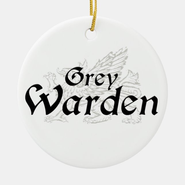 Ornament: Grey Warden Ceramic Ornament (Front)