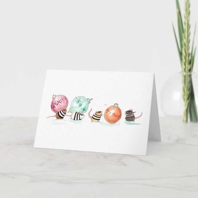 Ornament Heist Greeting Card (Front)