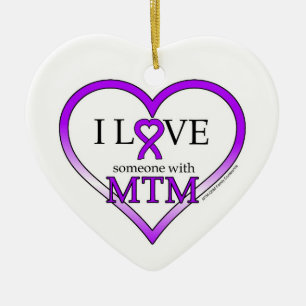 Ornament- I Love Someone with MTM Ceramic Ornament
