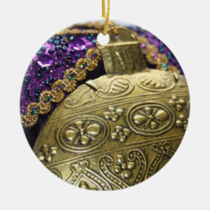 Ornament in Gold and Purple