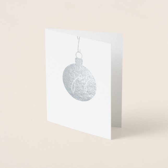 ORNAMENT JOY Carte de vacances Silver (Devant)
